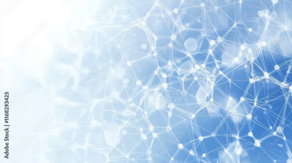 Poster Abstract representation of interconnected networks, suggesting technology and communication.
