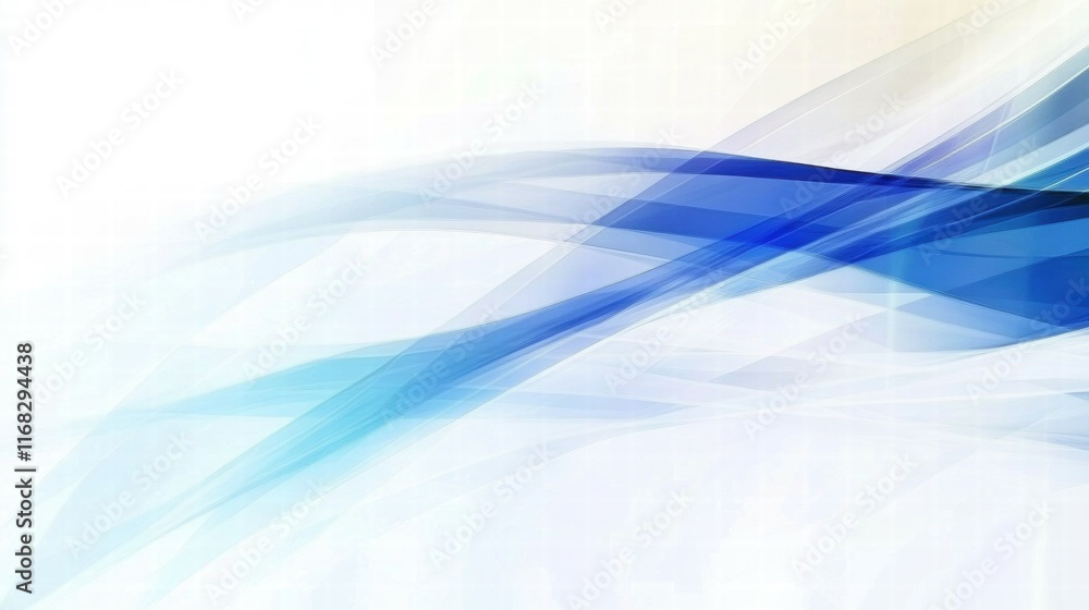 Aufkleber abstract blue waves create a serene, fluid background suitable for various design purposes.