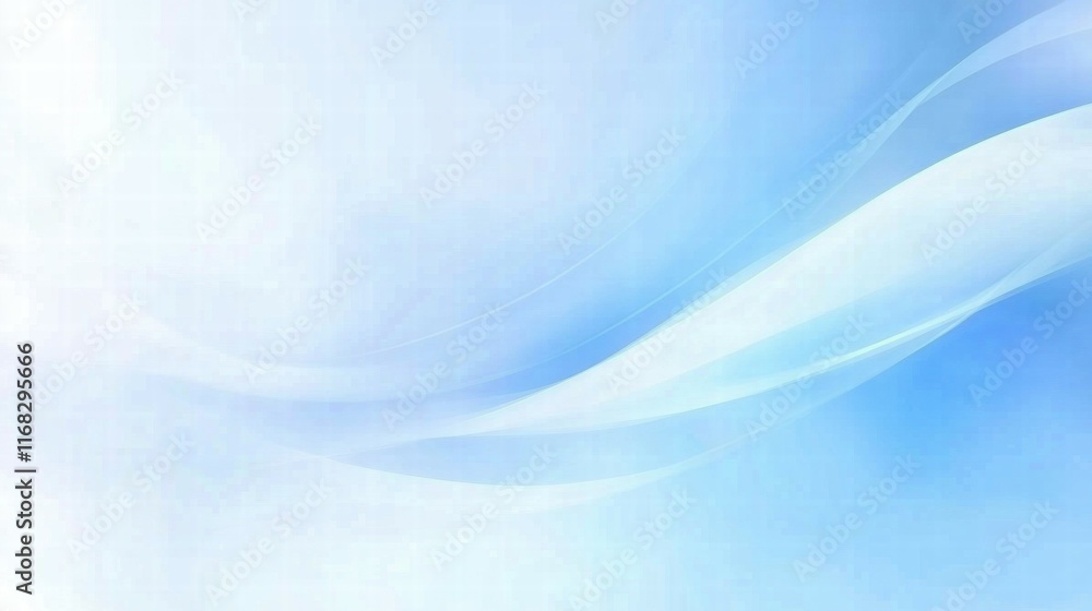Poster a soft blue abstract background with flowing lines, ideal for digital designs and presentations.