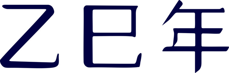 을사년 한자 손글씨