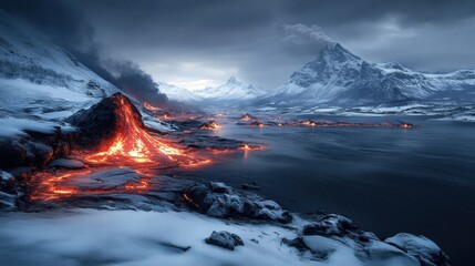 Lava Flow Meets Winter Wonderland