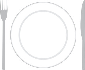 접시와 나이프 포크