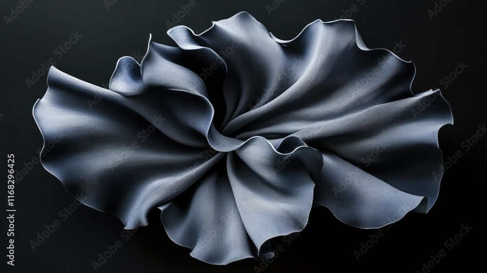 Poster shadowy black background with a soft gradient into dark gray, creating depth and elegance.