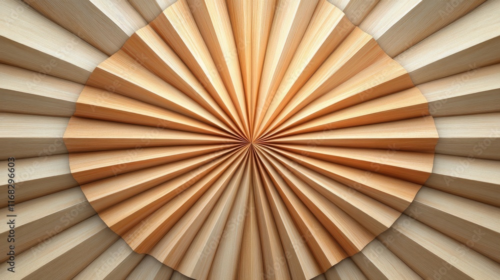 Poster smooth d arcs radiating from the center, forming an abstract sunburst pattern.