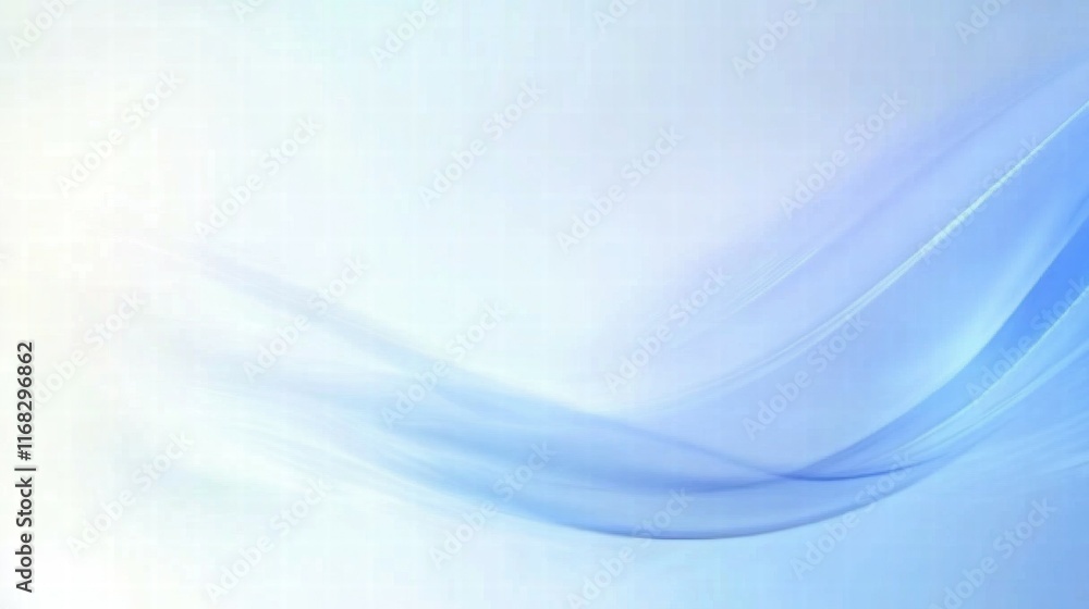 Poster a soft blue abstract background with flowing lines, ideal for presentations or digital design.