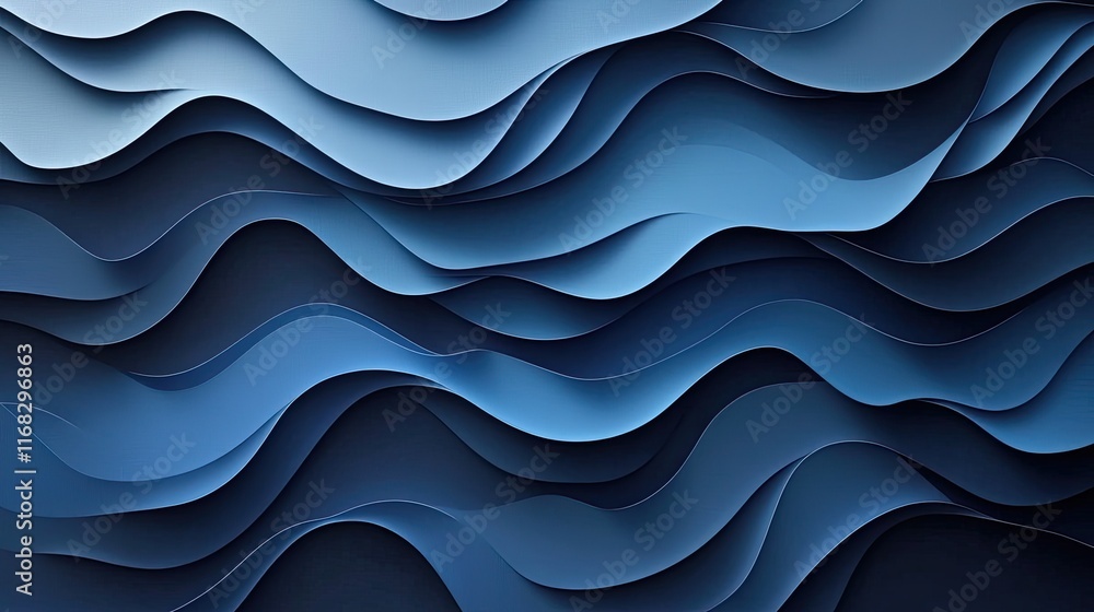 Poster smooth black background with subtle gradients of dark blue for a sophisticated touch.