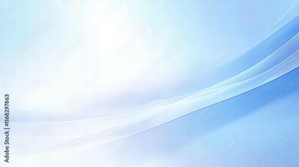 Poster A soft gradient of light blue hues creating a serene and calming background.