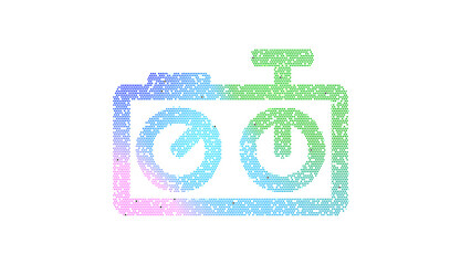 Icon chess clock is made up of LED square shapes. There are bright diodes and there are black dead diodes