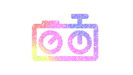 Icon chess clock is made up of LED square shapes. There are bright diodes and there are black dead diodes