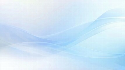 A soft blue abstract background featuring flowing wave patterns.
