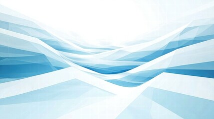 Obraz premium Abstract waves in shades of blue, creating a serene and modern visual effect.