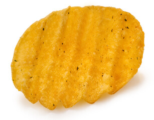 Potato chips isolated on white background, Potato chips Isolate on white with clipping path 