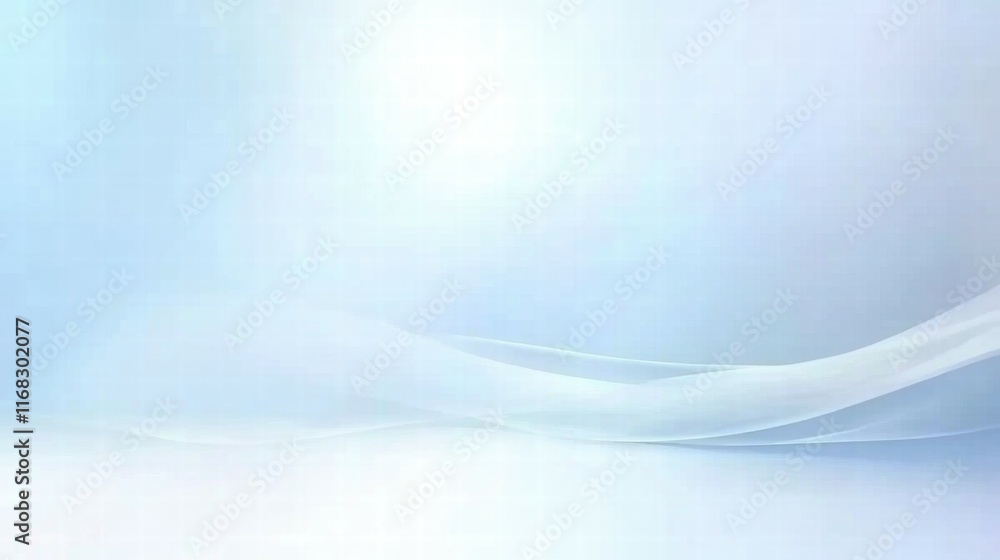 Poster a soft, abstract background with gentle curves and a light blue gradient.