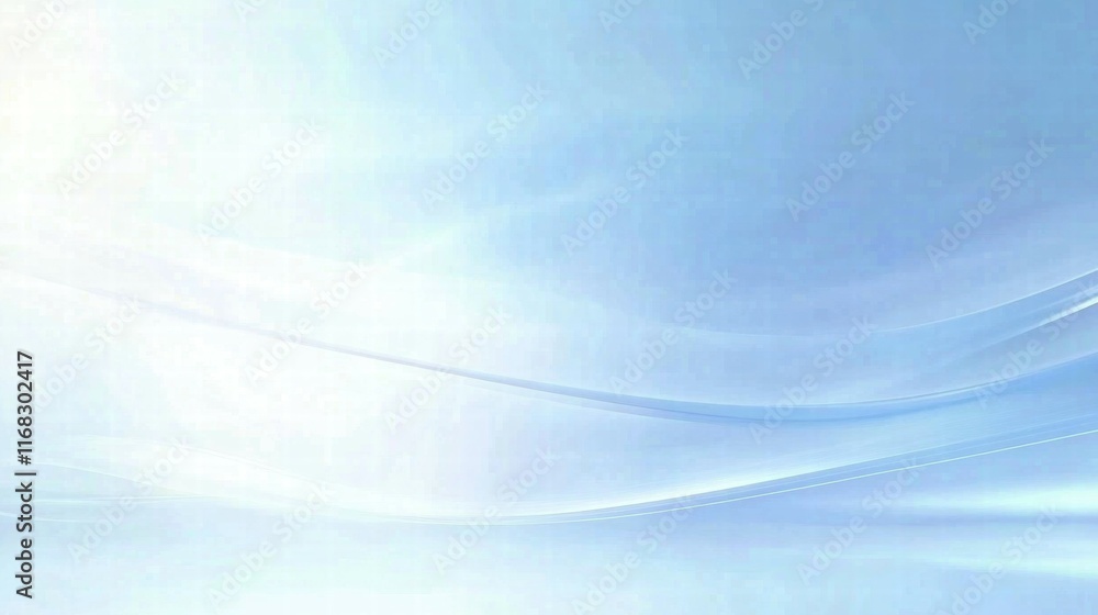 Poster a soft blue abstract background with gentle curves, ideal for calming visuals or presentations.