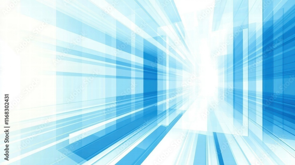 Aufkleber abstract blue background with dynamic lines creating a sense of depth and movement.