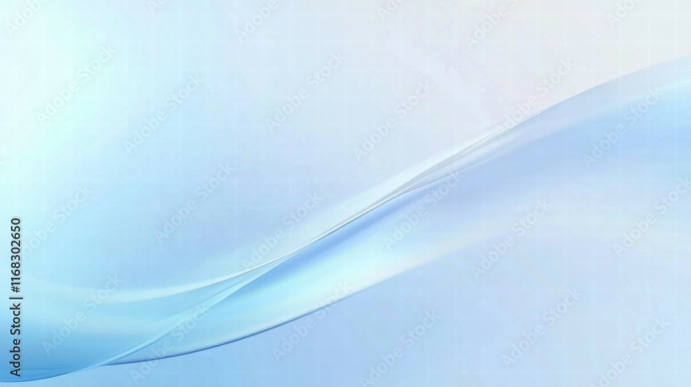 Poster A soft blue gradient with flowing lines, creating a serene and calming background.