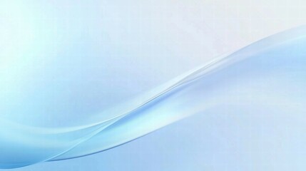 Obraz premium A soft blue gradient with flowing lines, creating a serene and calming background.