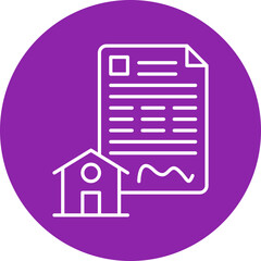 Mortgage Loan icon single vector illustration