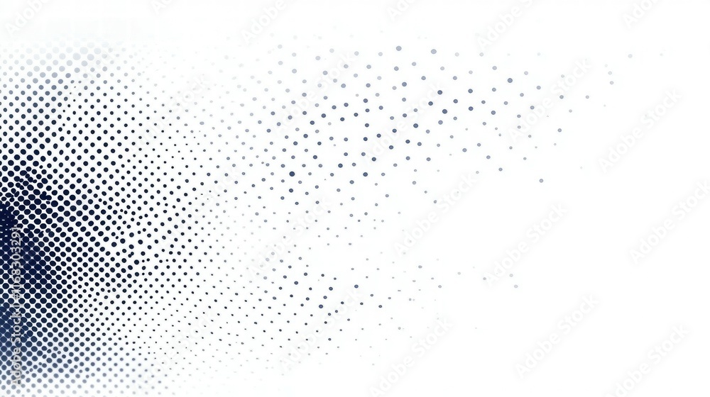 Aufkleber Abstract dotted pattern fading into white, creating a modern graphic effect.