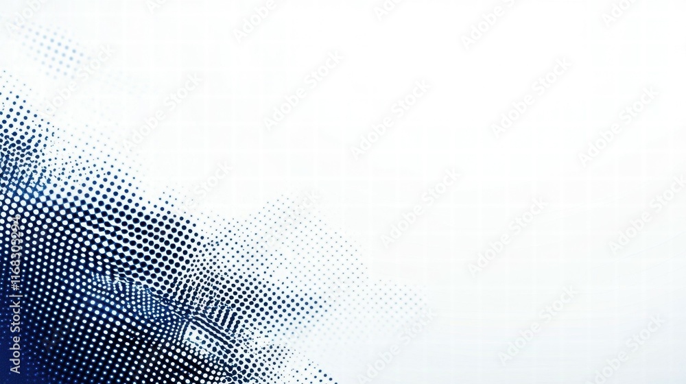 Aufkleber abstract blue and white gradient with dotted texture, suitable for backgrounds or design.