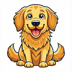 Fototapeta premium Cute Dog logo vector design.