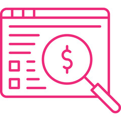 Financial Analysis icon single vector illustration