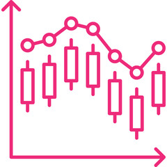 Stock Market icon single vector illustration