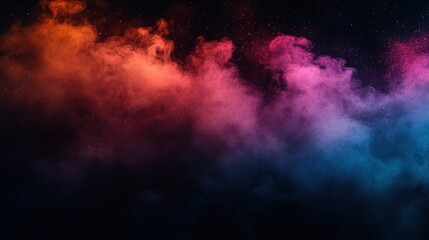 Fototapeta premium Abstract Colorful Smoke and Dust Explosion