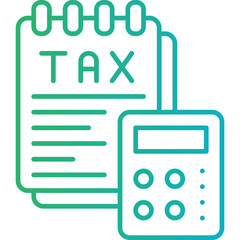 Tax icon single vector illustration