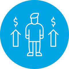 Personal Income icon single vector illustration