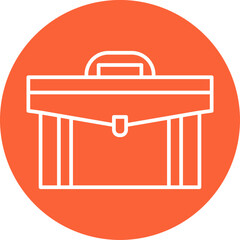 Briefcase icon single vector illustration