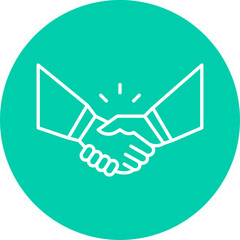 Partnership icon single vector illustration