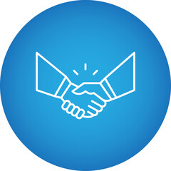 Partnership icon single vector illustration