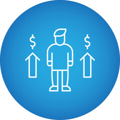 Personal Income icon single vector illustration