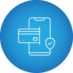 Secure Online Transaction icon single vector illustration