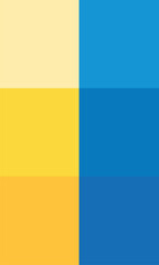 Vibrant minimalist layout with dual-tone color palette. Bright and bold visual inspiration for creative projects. Block design inspiration. Minimal simple mosaic geometric colorful artistic background