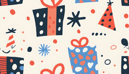 Obraz premium Joyful Celebration Abstract Background Illustration