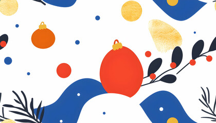 Abstract Christmas Ornament Illustration