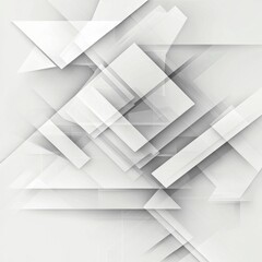 Fototapeta premium Abstract Geometric Composition with Layered Shapes and Soft Colors for Modern Design Projects