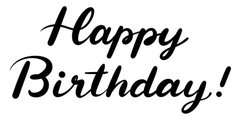 Happy Birthday!の手書き文字