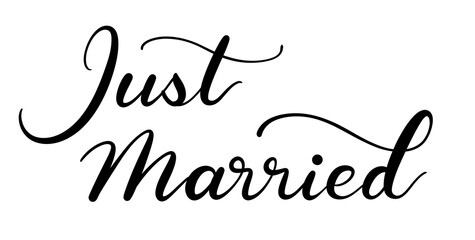 Just marriedの手書き文字