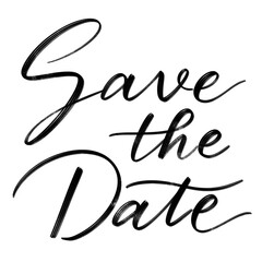 結婚式や披露宴の招待状のフレーズ（Save the date）の手書き文字