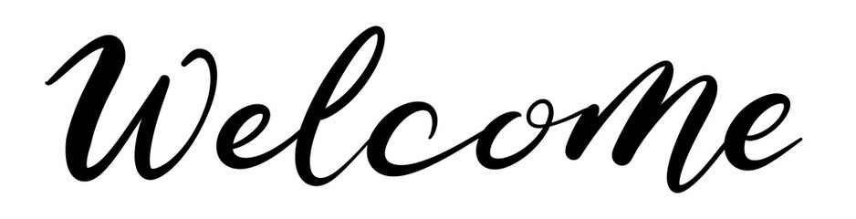 Welcomeの手書き文字