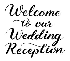 結婚式のウェルカムボード用の手書き文字