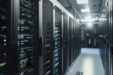 Minimalist database administrator setup emphasizing clean interfaces and efficient processes