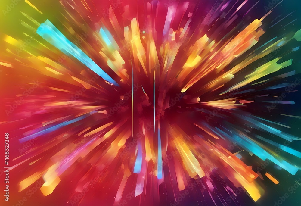 Poster dynamic creating vector gradients spectrum arrows vibrant graphic abstract navigate