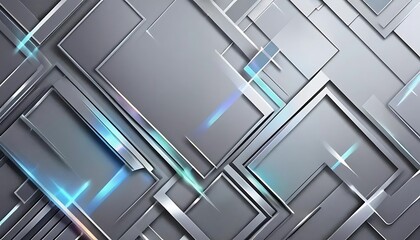 Obraz premium Abstract Grey Geometric Pattern with Light Streaks