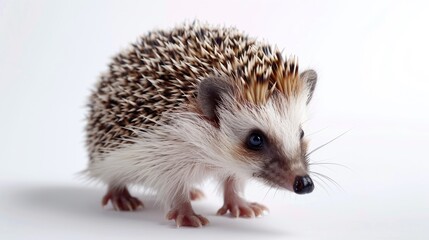 Obraz premium Portrait of a Curious Hedgehog