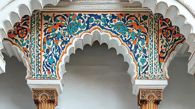 Ornate Dome Interior of a Mosque