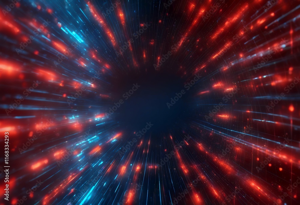 Poster red abstract equalizer illustration background visua blue data background abstract